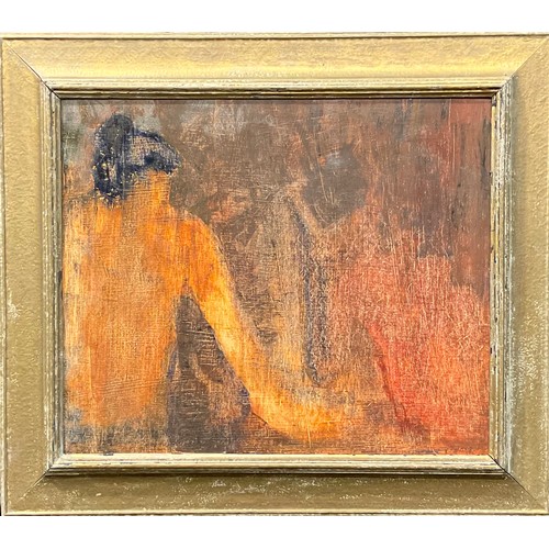 708 - Modern British School
Female Nude
oil and sgraffito on panel, 40.5cm x 47.5cm