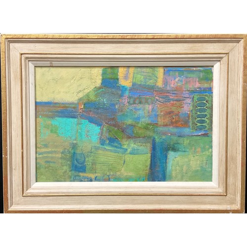 511 - Doreen Lowe (20th century)
Abstract Composition
signed, oil on board, 38.5cm x 58.5cm