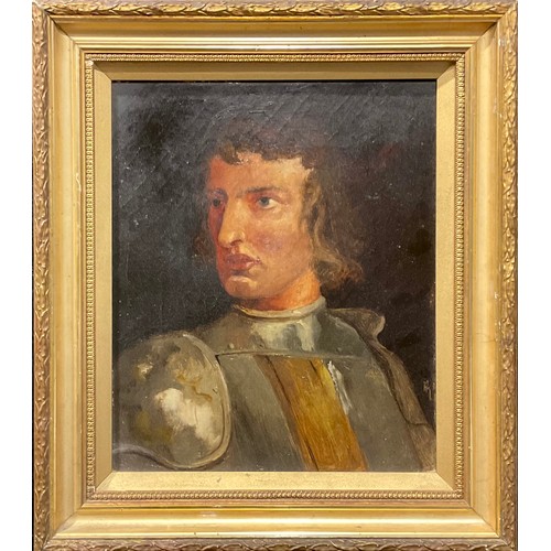 561 - After the Old Master
Portrait of a Soldier in Armour
oil on canvas, 29.5cm x 24.5cm