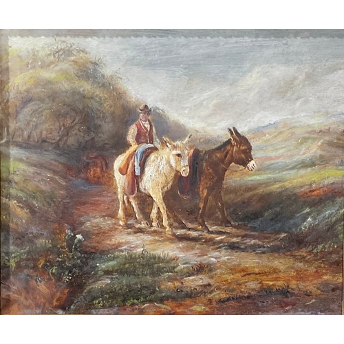 578 - English School (19th century)
Pack Mules
oil on paper laid on panel, 18.5cm x 21cm