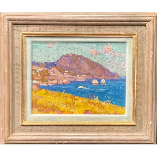 755 - Valeri Chuikov (Bn.1949)
Bay in Gursuph
label to verso, oil on panel, 19cm x 25cm