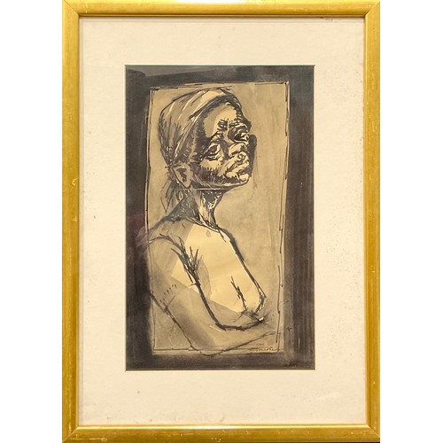 738 - Terry Hirst (1922 - 2015)
Portrait of a Kenyan Woman
signed, inscribed Nairobi and dated [19]66, wat... 