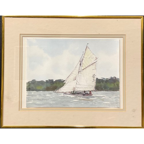 680 - Kenneth Haynes
Racing Yacht
signed, watercolour, 27.5cm x 38cm