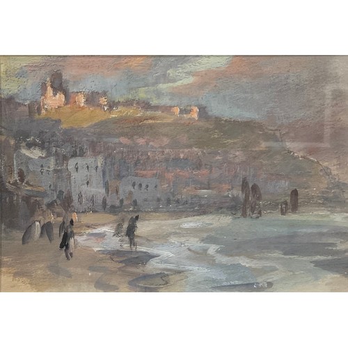 677 - Horace A Mummery (1867 - 1951)
Scarborough
oil on paper, inscribed to verso, 12.5cm x 18.5cm wide; a... 