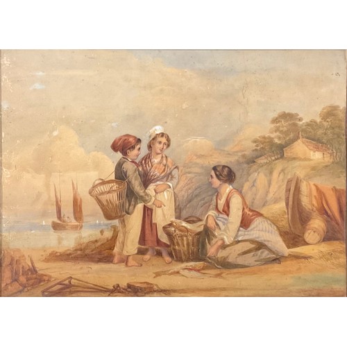 545 - English School (19th century)
A Good Catch
watercolour, 37.5cm x 52.5cm