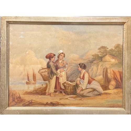 545 - English School (19th century)
A Good Catch
watercolour, 37.5cm x 52.5cm