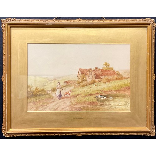 678 - Horace Hammond (1876 - 1923)
Off to Do the Milking
signed, watercolour, 29.5cm x 44cm