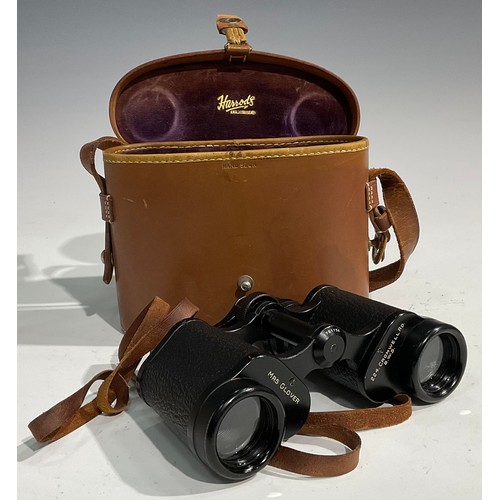 2340 - A pair of Carl Zeiss Jena Deltrintem binoculars, 8 x 30, named to Mrs Glover, 224 Cromwell Road, SW5... 