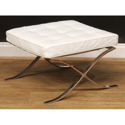 2629 - After the Bauhaus - a Barcelona stool, after a design by Ludwig Mies van der Rohe and Lilly Reich, 3... 