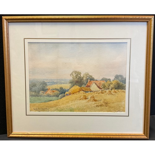 636 - Henry John Sylvester Stannard, R.B.A. (1870-1951), 
The High Farm, 
signed, watercolour, 27cm x 37cm