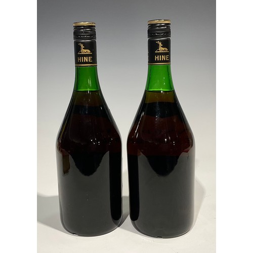 2714 - Hine V.S.O.P. Cognac, Fine Champagne, 35.2fl oz, seal intact; another (2)