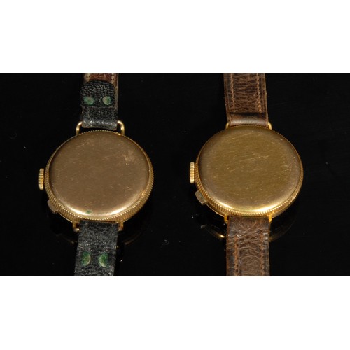 1306 - Golf - a 9ct gold novelty hunter wristwatch, as a Dunlop No.3 golf ball, inscribed in blue and red e... 