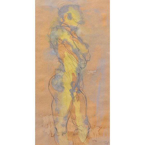 534 - Bella Pieroni (Bn.1941)
Figurative Study
pencil and watercolour, signed with initials, 56cm x 28.5cm