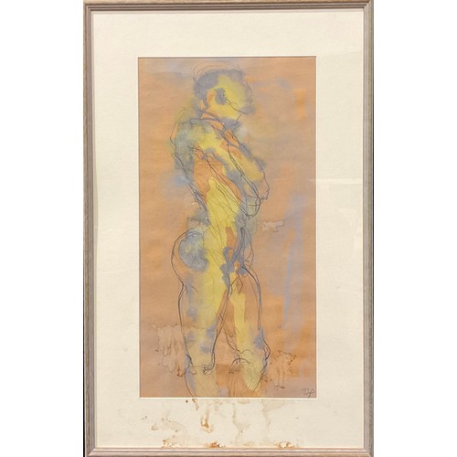 534 - Bella Pieroni (Bn.1941)
Figurative Study
pencil and watercolour, signed with initials, 56cm x 28.5cm