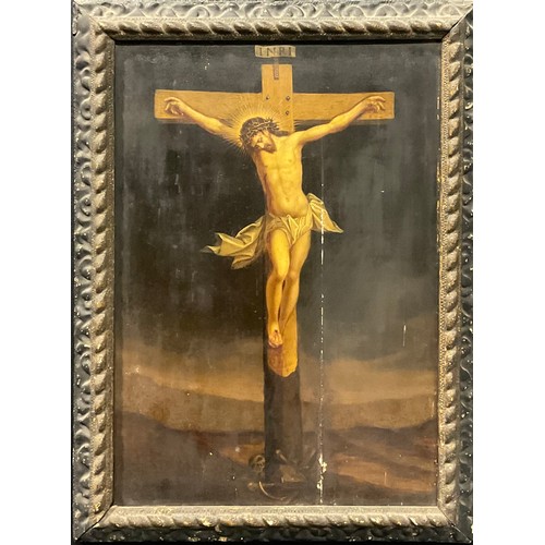 503 - Continental School (19th century)
The Crucifixion
oil on panel, 47cm x 33cm