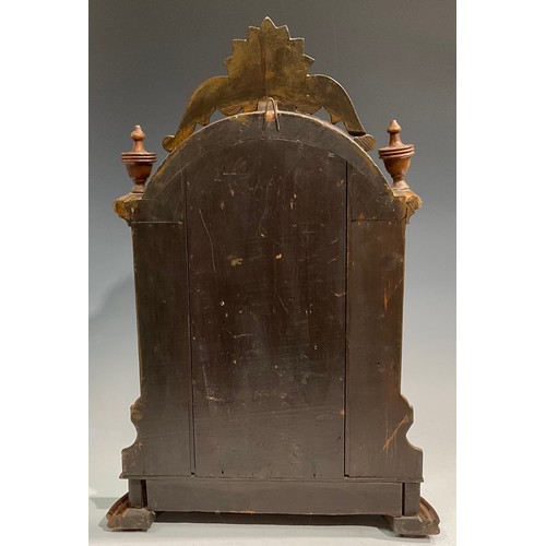 2410 - An early 20th century American gingerbread form mantel clock, by the Ansonia Clock Co., New York, Un... 