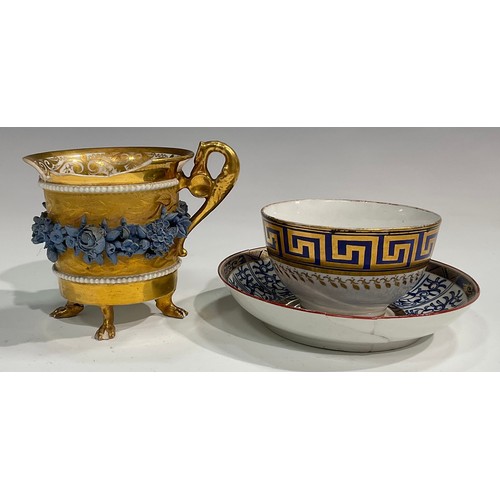 164 - English Porcelain - 18th and 19th century including Chelsea Derby teaware; Worcester coffee cups; va... 