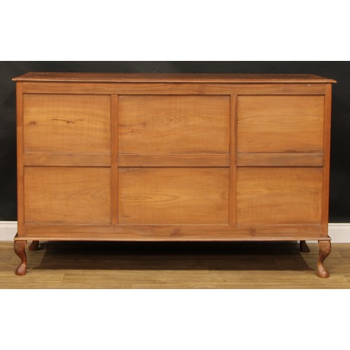 1783 - A contemporary Middle-Eastern walnut sideboard, purchased from a Kurdistan bazaar in the 1990s, rect... 