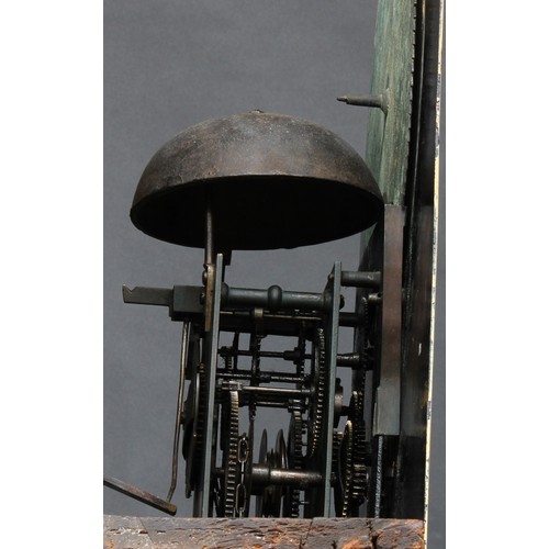 1602 - A George III Cumbrian mahogany longcase clock, 36cm arched dial inscribed W. Muncaster, Whitehaven, ... 