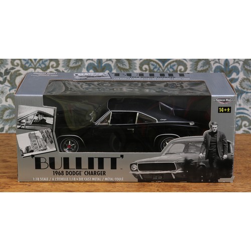 6145 - Ertl Collectibles American Muscle 1:18 scale No.36685 'Bullitt' Dodge Charger die-cast metal model, ... 