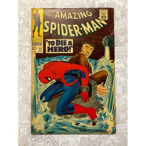 6313 - The Amazing Spider-Man #52 (1967). 3rd appearance of Kingpin. Artwork by Joh Romita Snr, written by ... 