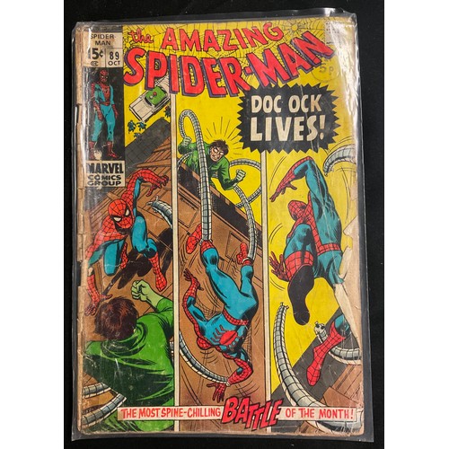 6320 - Amazing Spider-Man #87, #89 & annual #6. (1969-1970). Silver age Marvel Comics.