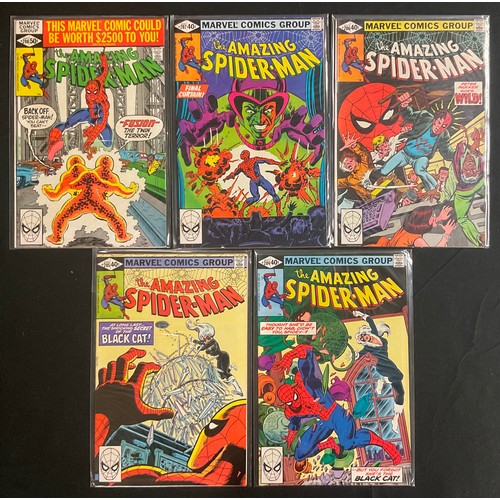 6316 - Amazing Spider-Man #191-208, (missing #194) #215-219. (1979-1981). Includes 2nd appearance of Black ... 