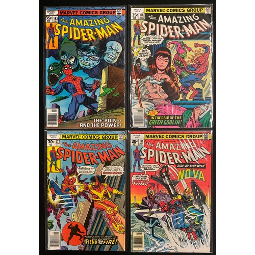 6315 - Amazing Spider-Man #161-164, #167-172, #178, #181-190. (1977-1978). Bronze Age Marvel Comics. Cents ... 