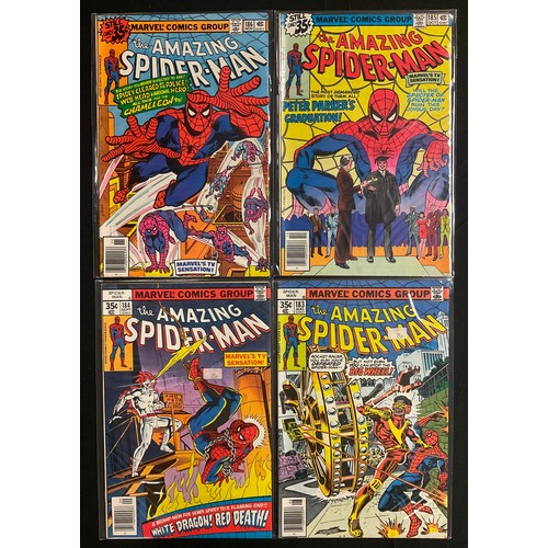 6315 - Amazing Spider-Man #161-164, #167-172, #178, #181-190. (1977-1978). Bronze Age Marvel Comics. Cents ... 