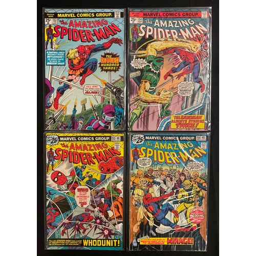 6325 - The Amazing Spider-Man #141-160. (1974-1976), issue #141 includes a Mark Jewellers insert. Bronze Ag... 