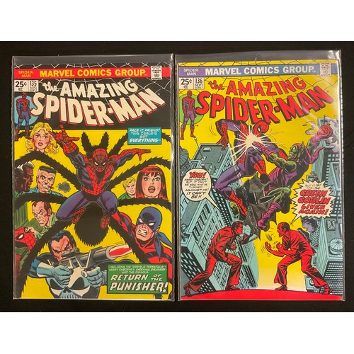 6324 - The Amazing Spider-Man #131-140 (1974). Bronze Age Marvel Comics. (10).