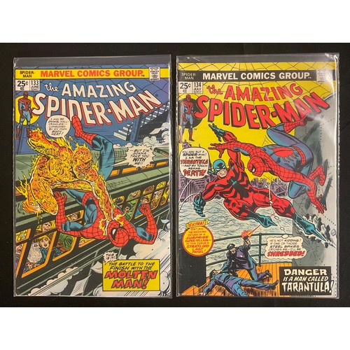 6324 - The Amazing Spider-Man #131-140 (1974). Bronze Age Marvel Comics. (10).