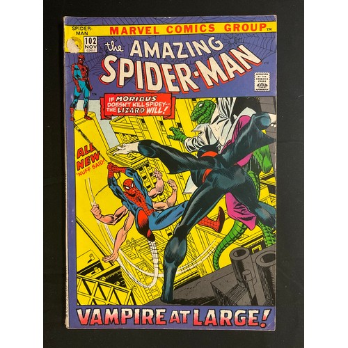 6321 - The Amazing Spider-Man #102-108. (1971-1972). Includes the 2nd appearance of Morbius. Bronze Age Mar... 