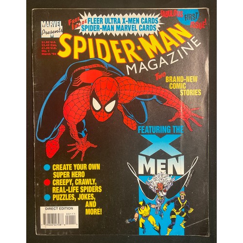 6328 - British Marvel Comics - Spider-Man Magazine with Trading cards, The Spectacular Spider-Man, Super Sp... 