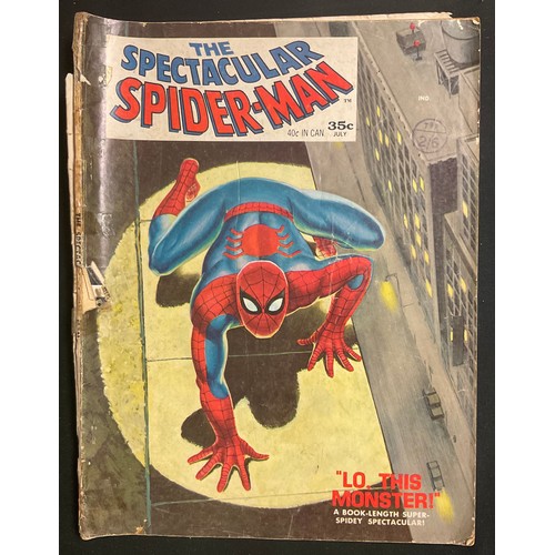 6328 - British Marvel Comics - Spider-Man Magazine with Trading cards, The Spectacular Spider-Man, Super Sp... 