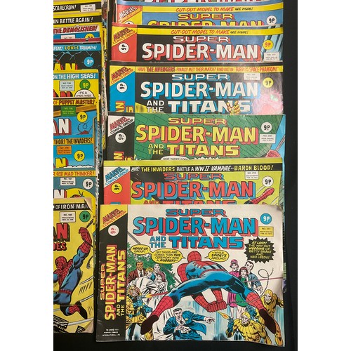 6329 - British Marvel Comics - Super Spider-Man and The Titans #200-211 (1976-1977), The Titans #1-58 - mis... 