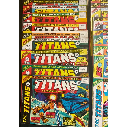 6329 - British Marvel Comics - Super Spider-Man and The Titans #200-211 (1976-1977), The Titans #1-58 - mis... 