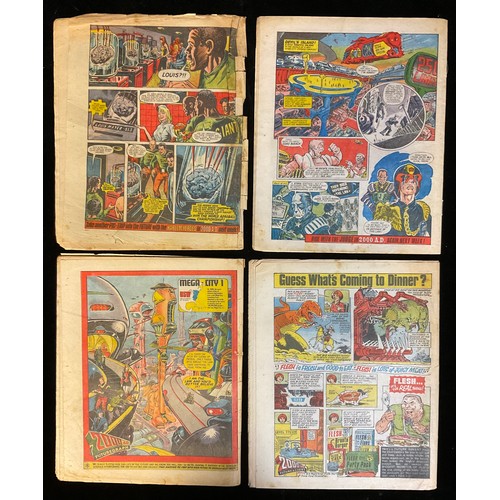 6343 - Comics - 2000AD prog #1-4. (1977, Rebellion Comics). 1st 2000AD, 1st, 2nd and 3rd Judge Dredd appear... 