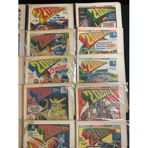 6344 - 2000 A.D. Prog #11-30. (1977) Dateline Comics.  Early Judge Dredd and Dan Dare comic appearances. Br... 