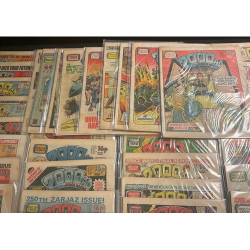 6345 - 2000 A.D comics prog #213-263 featuring Judge Dredd.  (1981-1982) Dateline Comics. 50 consecutive is... 