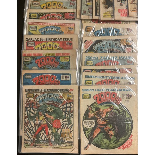 6345 - 2000 A.D comics prog #213-263 featuring Judge Dredd.  (1981-1982) Dateline Comics. 50 consecutive is... 