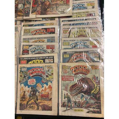 6346 - 2000 A.D prog #314-364 featuring Judge Dredd. (1983-1984). Bronze Age British comics.