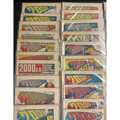 6349 - A collection of 50 early 2000 A.D comics. (1978-1979) Dateline Comics. Mixed issues from #72-150.