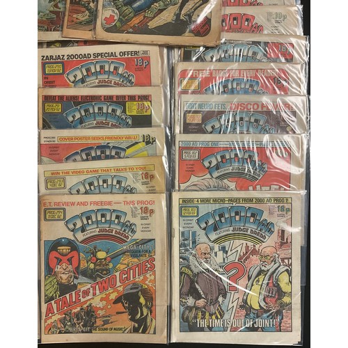 6351 - 2000 A.D. prog #264-313. Featuring Judge Dredd (1982-1983). 50 consecutive issues. British Bronze ag... 