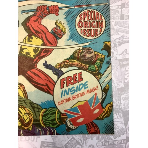 6353 - Captain Britain #1 (Oct 1976) Marvel Comics. First appearance and origin of Brian Braddock, Captain ... 