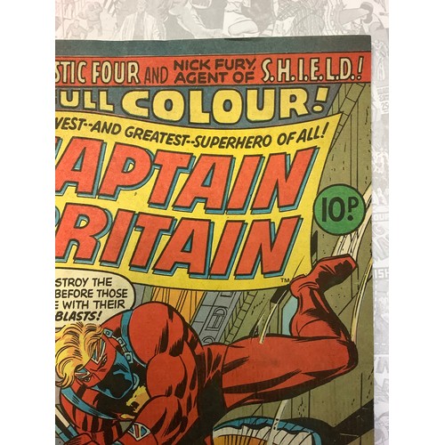 6354 - Captain Britain #1-6, #8-12, #14-20. (1976-77) Marvel Comics. 1st appearance and origin of Brian Bra... 