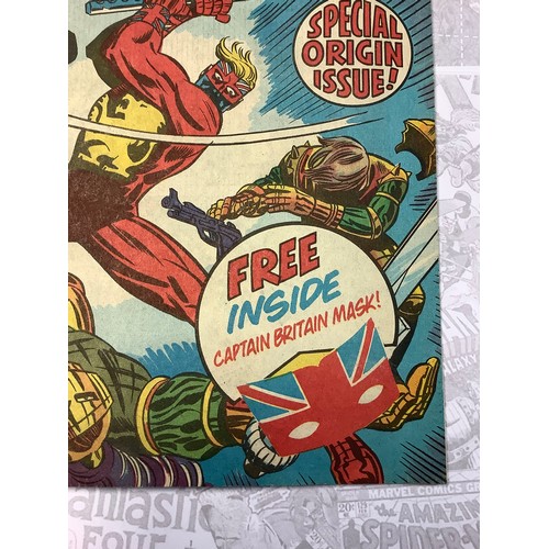 6354 - Captain Britain #1-6, #8-12, #14-20. (1976-77) Marvel Comics. 1st appearance and origin of Brian Bra... 