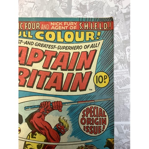 6354 - Captain Britain #1-6, #8-12, #14-20. (1976-77) Marvel Comics. 1st appearance and origin of Brian Bra... 