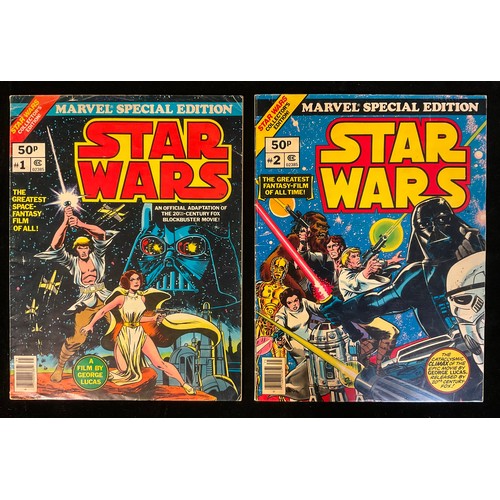 6378 - Comics - Star Wars Marvel Treasury Edition #1-2. Star Wars weekly #32, 43, #49. Star Wars Magazines ... 