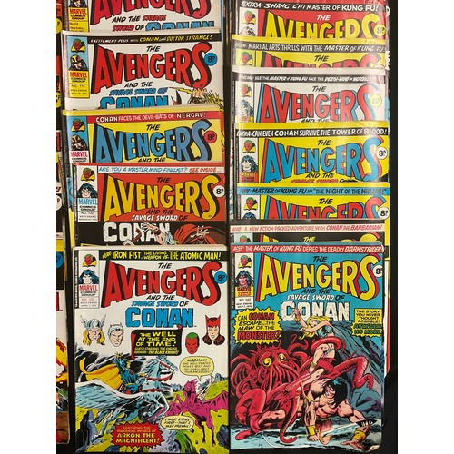 6391 - British Marvel - The Avengers and the Savage Sword of Conan #100-112, #114-116, #132-147 (missing #1... 